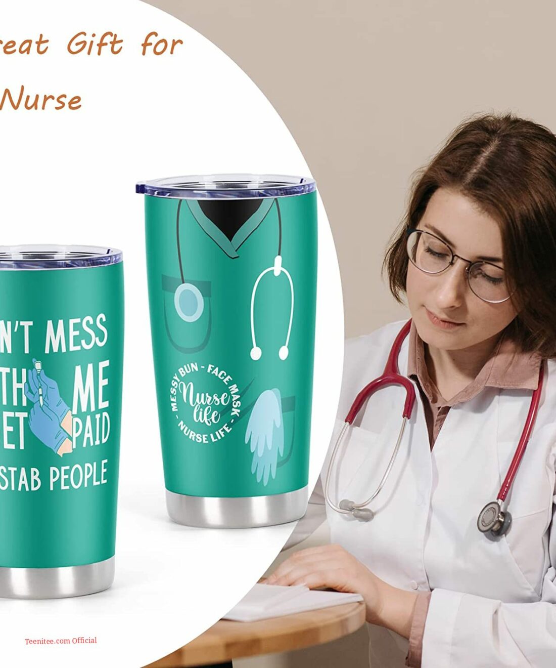 Cosictic tumbler gift for nurse| funny tumbler gift for nurse