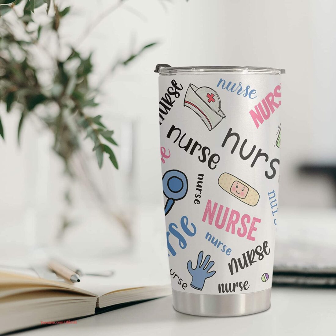 Cute nurse tumbler| tumbler gift for nurse - 30 oz