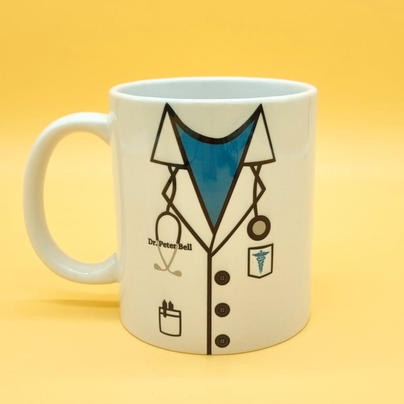 The hero wears stethoscopes| meaningful gift mug for nurse and doctor