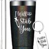 I will stab you| tumbler gift for nurse