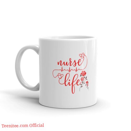 Nurse life with heart beat| beautiful gift mug for mom - 11oz