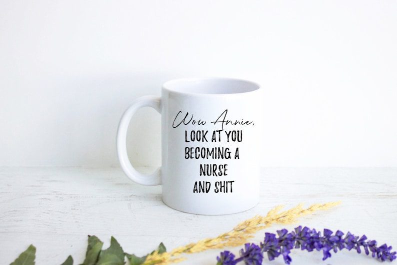 Look at you becoming a nurs| custom name gift mug for bestie - 15 oz